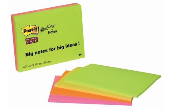 782483 Post-It 23142000 Post-It Meeting Notes 15x10(4) 